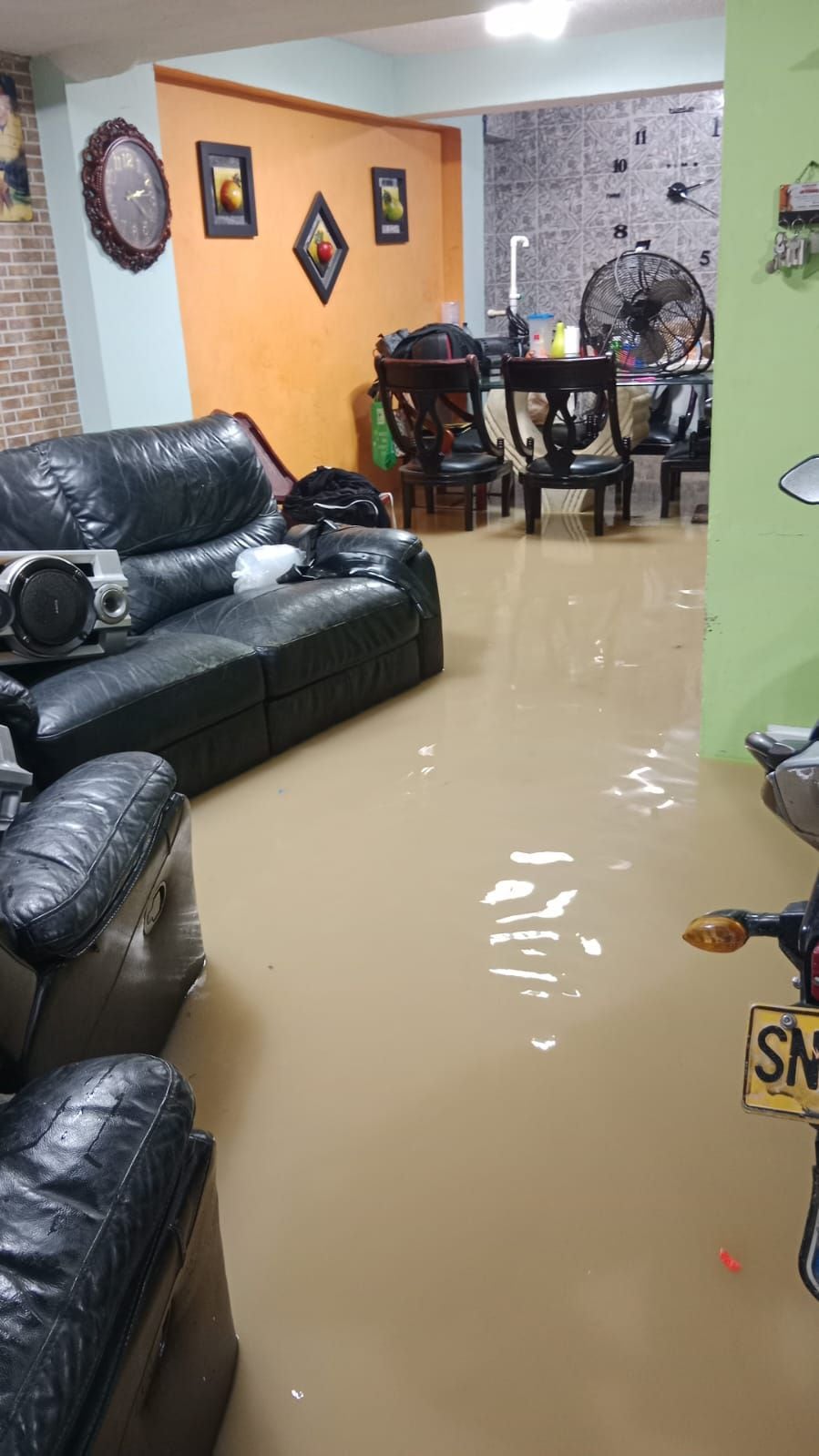 Así se ven algunas viviendas en San Andrés tras las lluvias de más de 4 horas