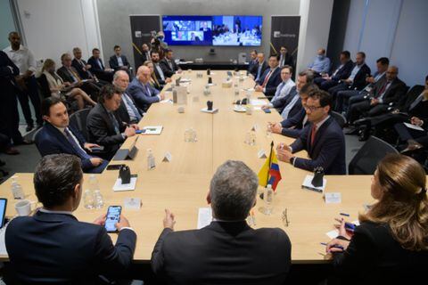 Presidente Iván Duque se reunió con inversionistas y calificadoras en Estados Unidos. 23 de septiembre de 2021.