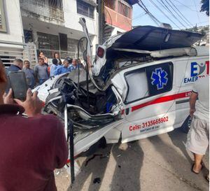 El terrible choque fue registrado en la calle 1 con carrera 40.