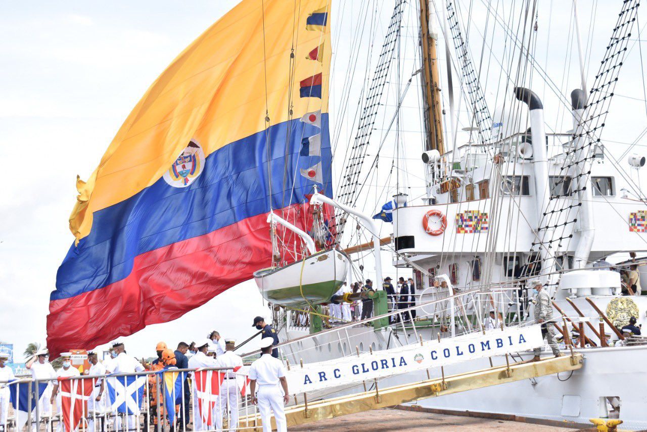 Llegó el buque Gloria al Gran Malecón: así será la programación para el fin de semana en Barranquilla