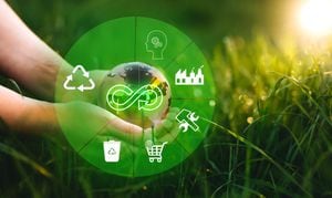Eliminar los desechos y la contaminación. Concepto de economía circular. Compartir, reutilizar, reparar, renovar y reciclar materiales y productos existentes tanto como sea posible.