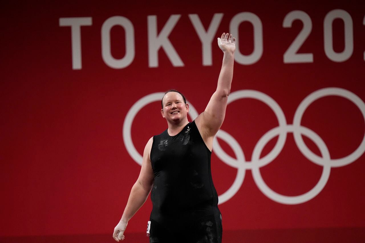 Laurel Hubbard, atleta transgénero en Tokio 2020.