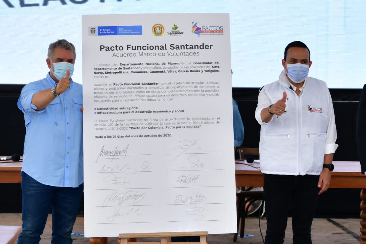 Firma del Pacto Funcional Santander