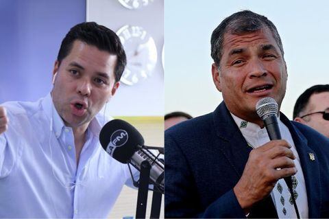 Fuerte agarrón entre Luis Carlos Vélez y el expresidente Correa.