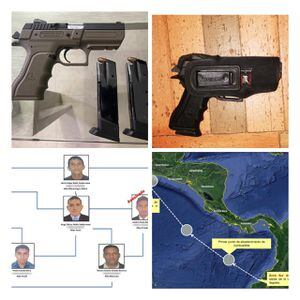 Exclusivo: las armas de fuego encontradas en el operación en la que participó la DEA donde fueron capturados los hermanos Rovis Valderrama.