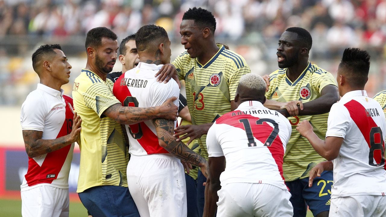 Selección Colombia vs. Selección Perú. Foto: Leonardo Fernandez/Getty Images