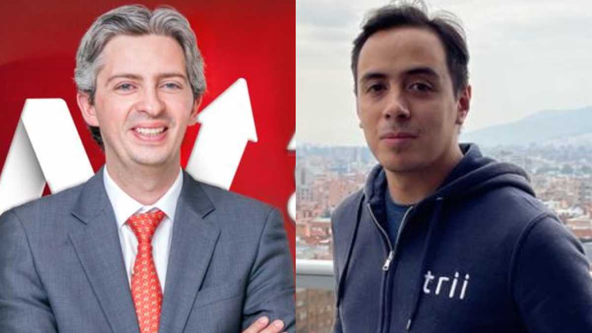 Luis Felipe Aparicio, gerente comercial de Acciones & Valores y Esteban Peñaloza, cofundador y CEO de Trii.