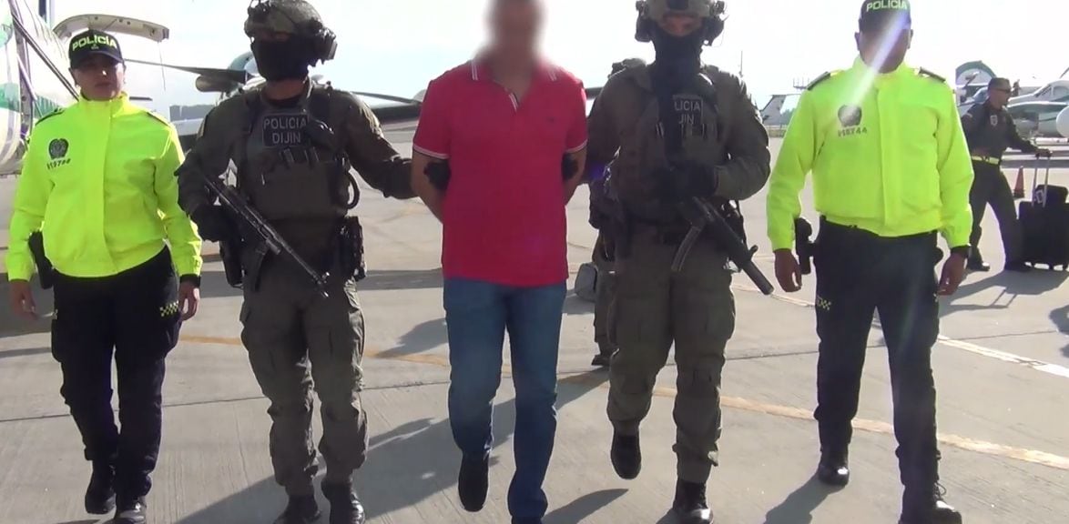 Captura de alias 'El bendecido', el zar del contrabando, según la Policía, en Buenaventura en el Valle del Cauca.