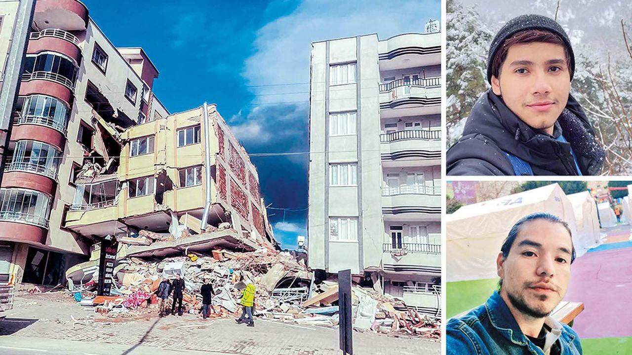 Colombianos en terremoto