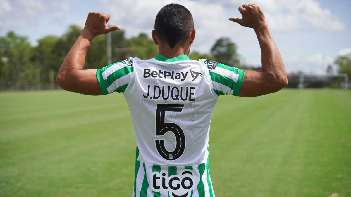 Jhon Duque, nuevo jugador de Atlético Nacional. Foto: Prensa Atlético Nacional