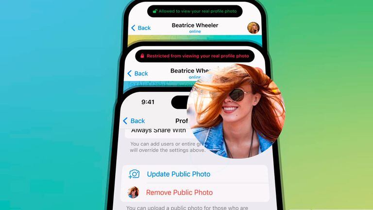 Telegram ahora deja elegir fotos de perfil públicas y otras para exclusivas para ciertos usuarios.