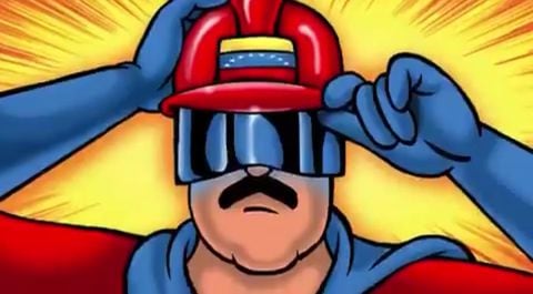 El superhéroe enmascarado es el propio Nicolás Maduro