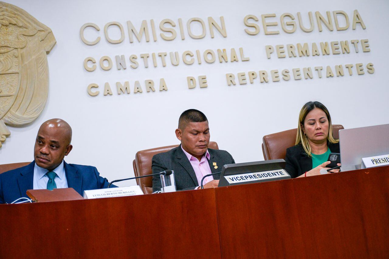 Debate de control al canciller encargado Luis Gilberto Murillo en la Comisión Segunda de la Cámara de Representantes.