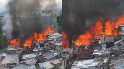 Incendio en Pereira este 30 de octubre.