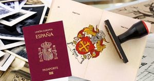 Muchos dicen que el trámite no vale más de 5 millones. Pero algunos han pagado hasta 8.000 euros en abogados, tramitadores y en tiquetes a España para una firma en la notaría.