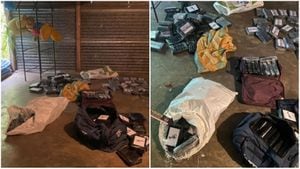 La  “presunta” cocaína fue encontrada en el estado de Táchira, Venezuela (fronterizo con Colombia).