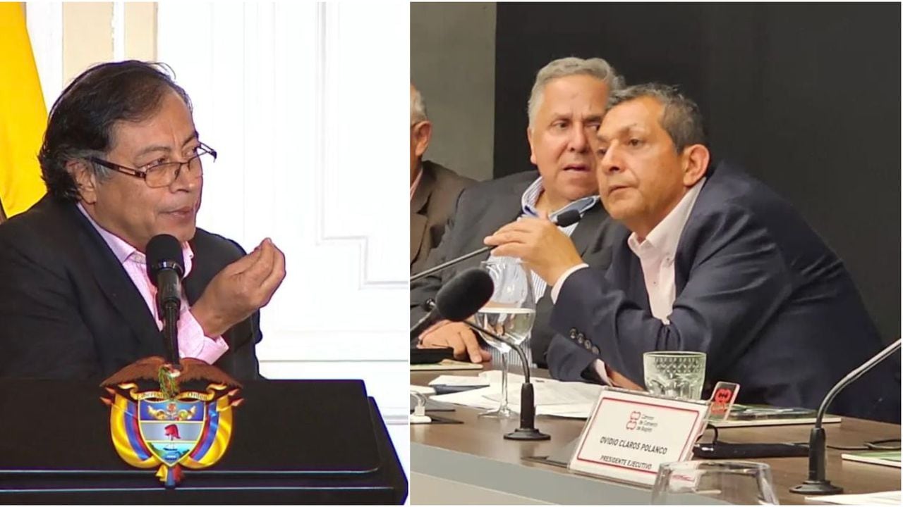 Presidente Gustavo Petro y Roberto Robles