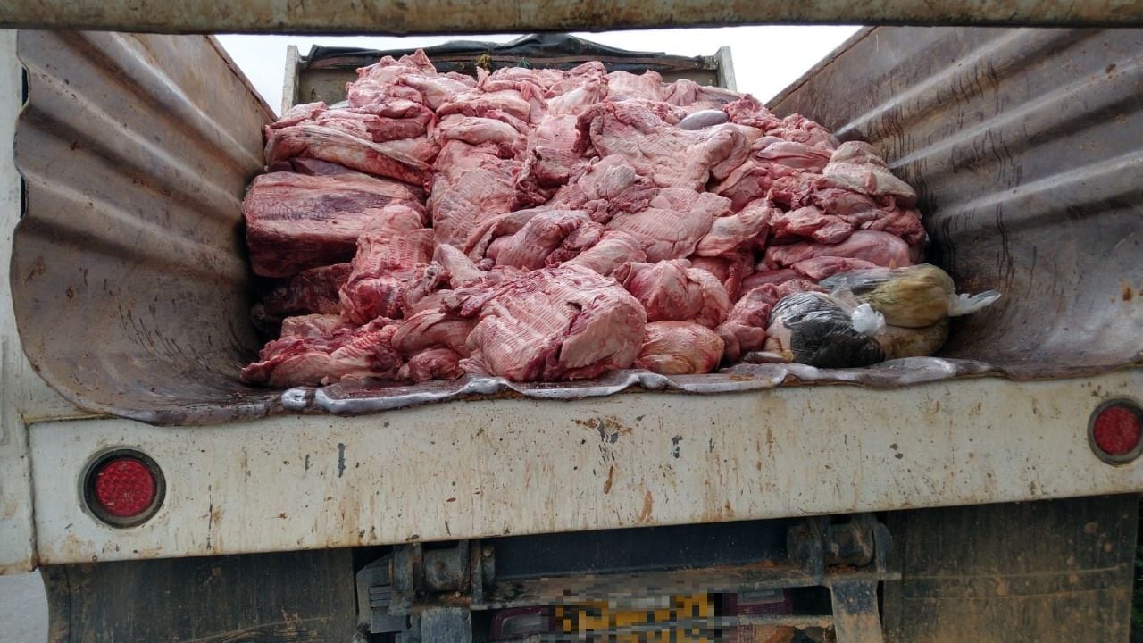 Carne en mal estado fue incautada en el municipio de Donmatías, Antioquia.