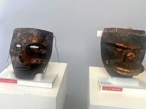 Máscaras de la comunidad indígena Kogui