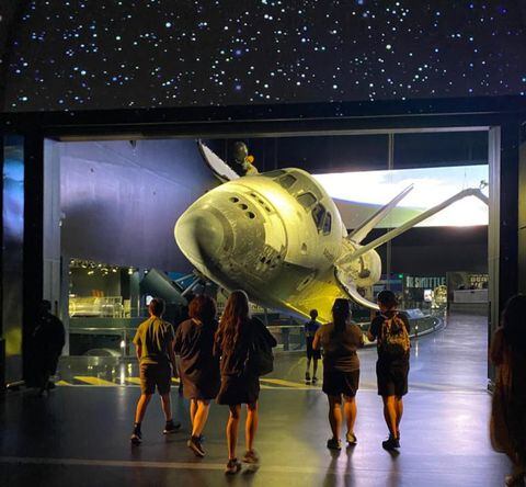 Exhibición del Transbordador espacial Atlantis.