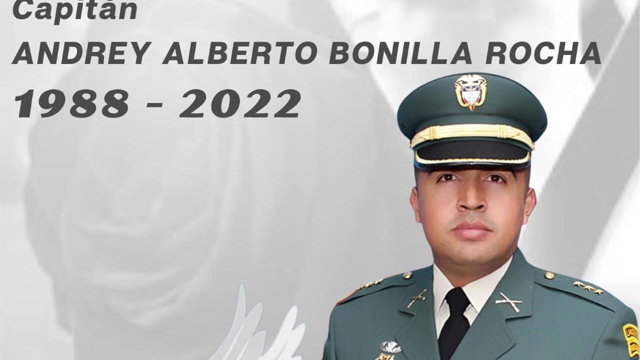 El capitán del Ejército Nacional, Andrey Alberto Bonilla Rocha fue asesinado por un francotirador