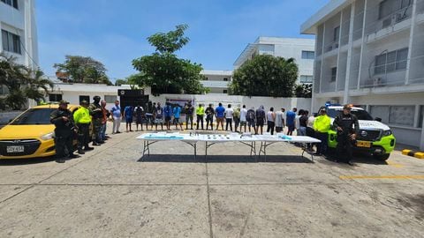 Más de 20 personas capturadas por extorsión en el área metropolitana de Barranquilla.