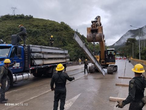 Arrancó la instalación de puentes militares en la vía Bogotá - Villavicencio