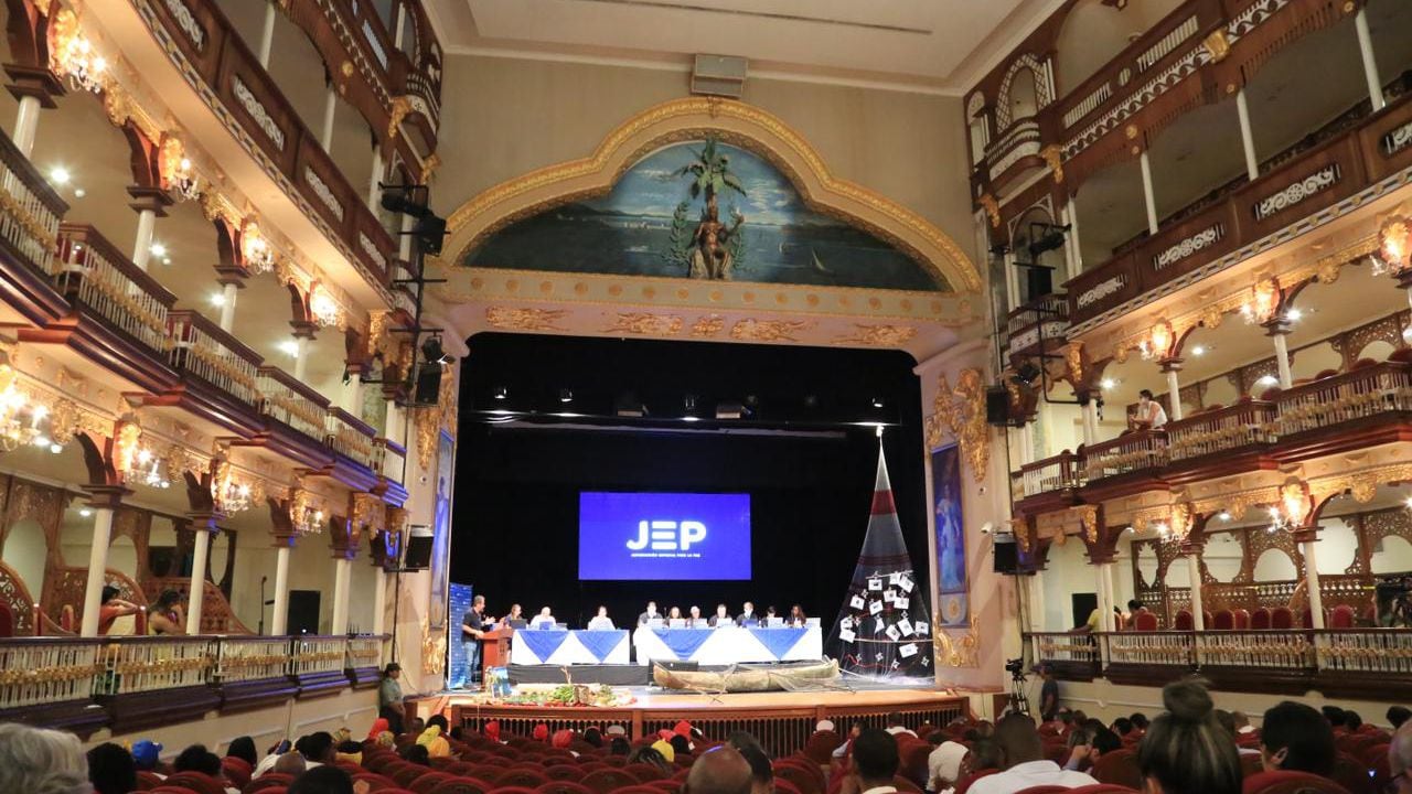 Audiencia pública de la JEP en Cartagena.
