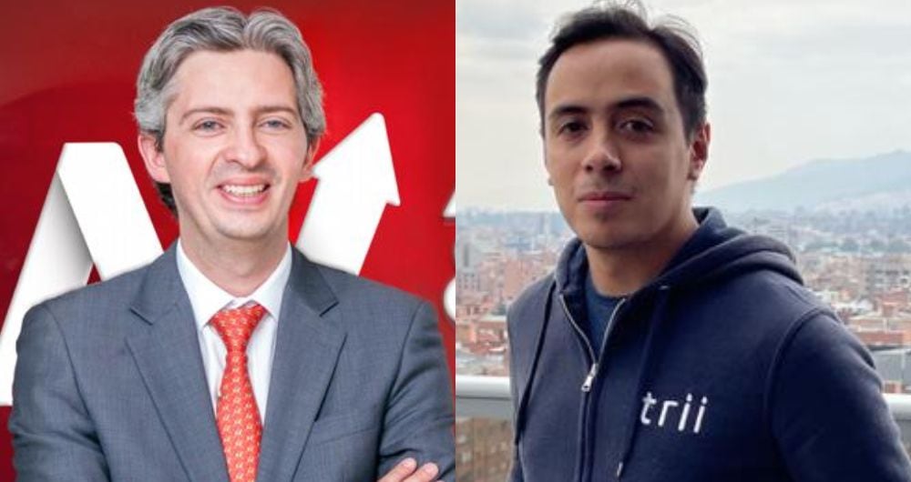 Luis Felipe Aparicio, gerente comercial de Acciones & Valores y Esteban Peñaloza, cofundador y CEO de Trii.