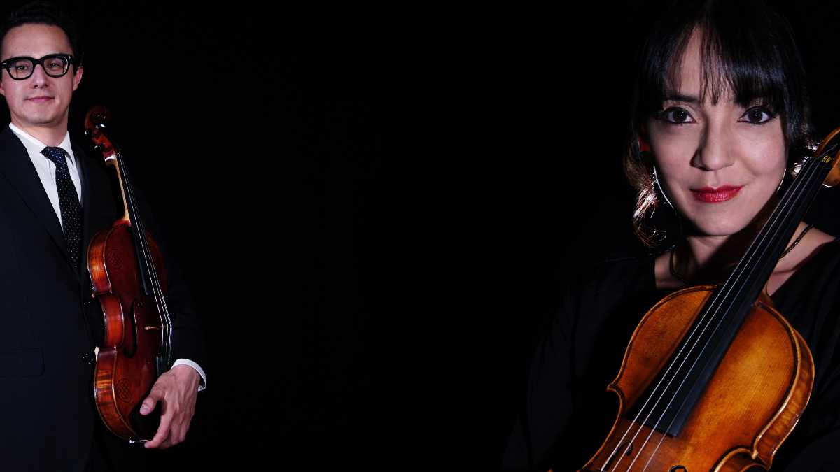 Los solistas de la noche serán los maestros Angélica Gámez en el violín y Raúl García en la viola