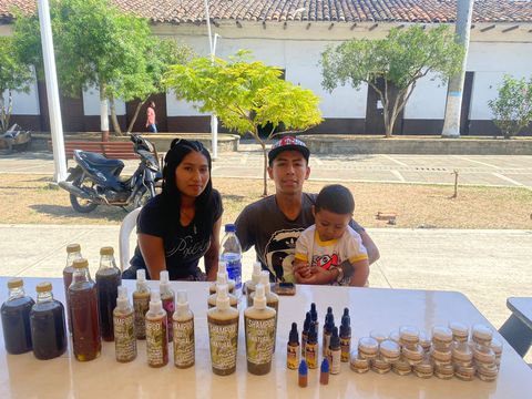 Emprendimiento de apicultura en Caloto, Cauca.