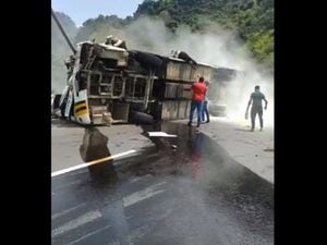 Accidente de bus en Pasto.