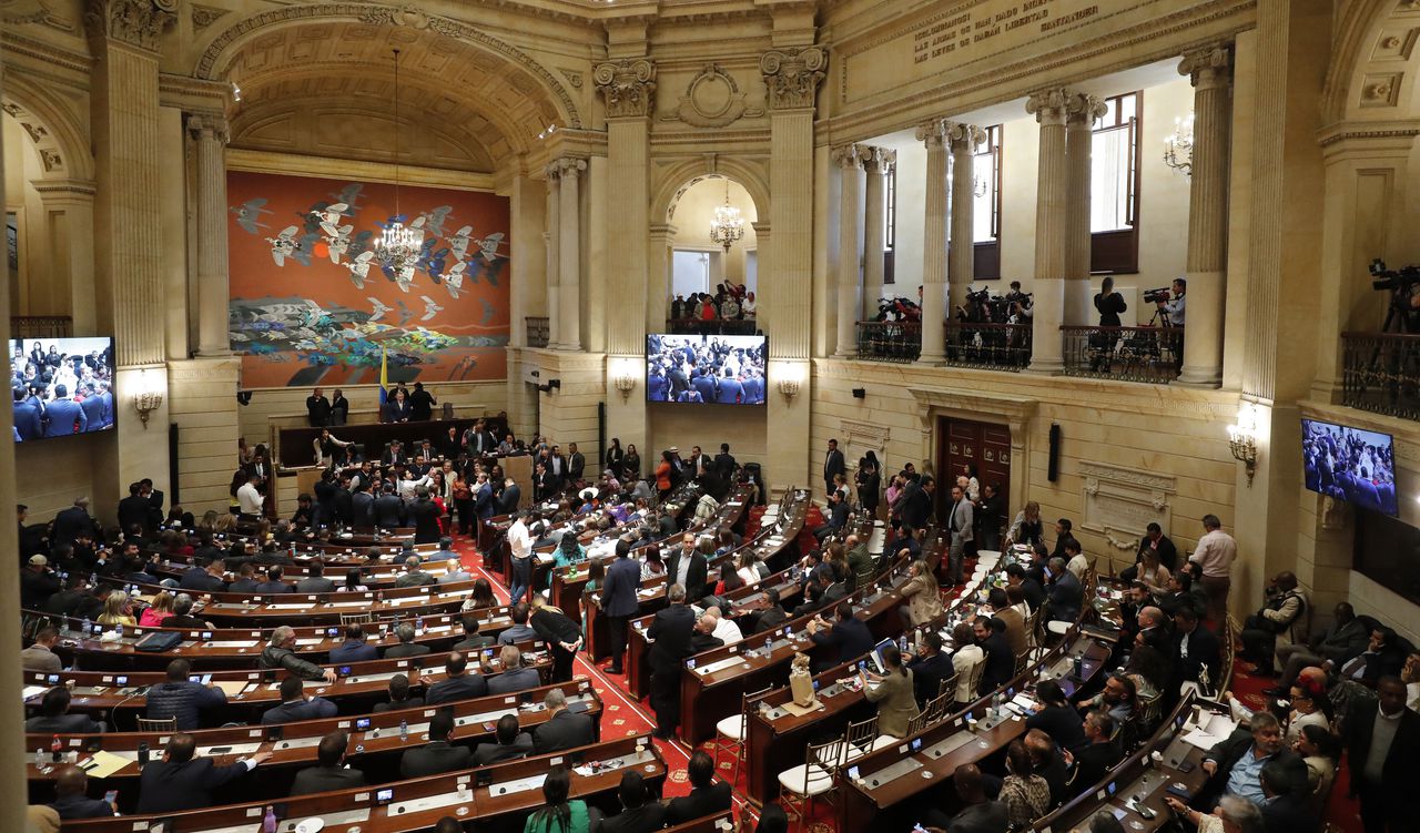 Congreso Pleno durante la elección del Contralor 
panorámica Congreso de la República 2022
Bogota agosto 18 del 2022
Foto Guillermo Torres Reina / Semana