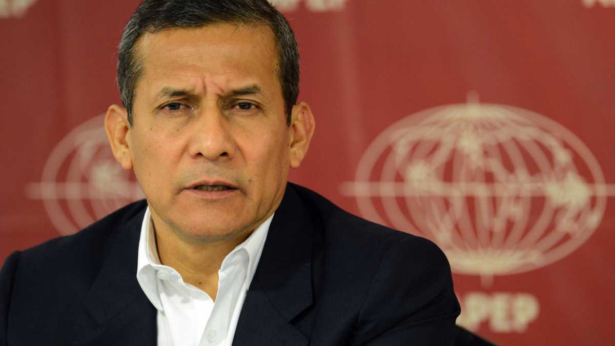 Ollanta Humala se convirtió en el primer expresidente de Perú en ir a juicio el 21 de febrero de 2022 en un vasto caso de corrupción que involucra al grupo constructor brasileño Odebrecht y sobornos pagados a políticos. (Foto de Cris BOURONCLE / AFP)