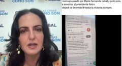 María Fernanda Cabal compartió trino que replicó el presidente Petro