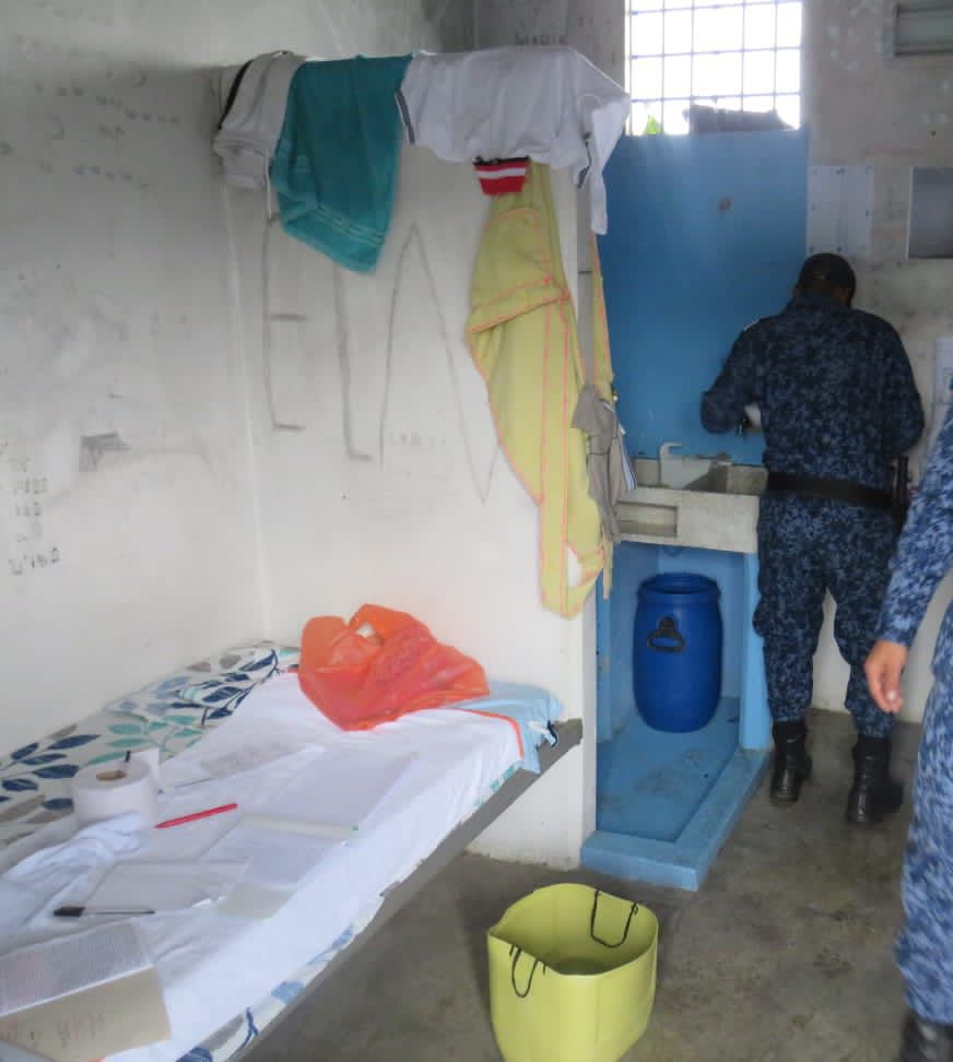 Esta es la celda del 'Negro Ober' en la cárcel de Popayán