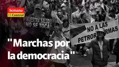 "Salvar la democracia": El Control a las marchas del 21 de abril en Colombia.