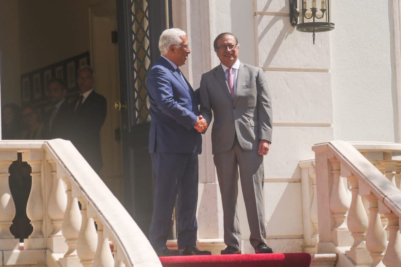 El presidente Gustavo Petro junto con el Primer Ministro de Portugal, Antonio Costa.