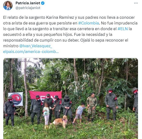 La periodista, Patricia Janiot, se pronunció sobre comentario del ministro de Defensa, Iván Velásquez.