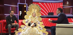 La parodia de la Virgen del Rocío se presentó durante un programa humorístico en Cataluña.