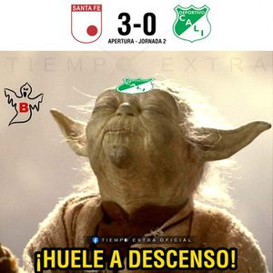 Memes tras la derrota del Deportivo Cali ante Independiente Santa Fe por la Liga BetPlay.