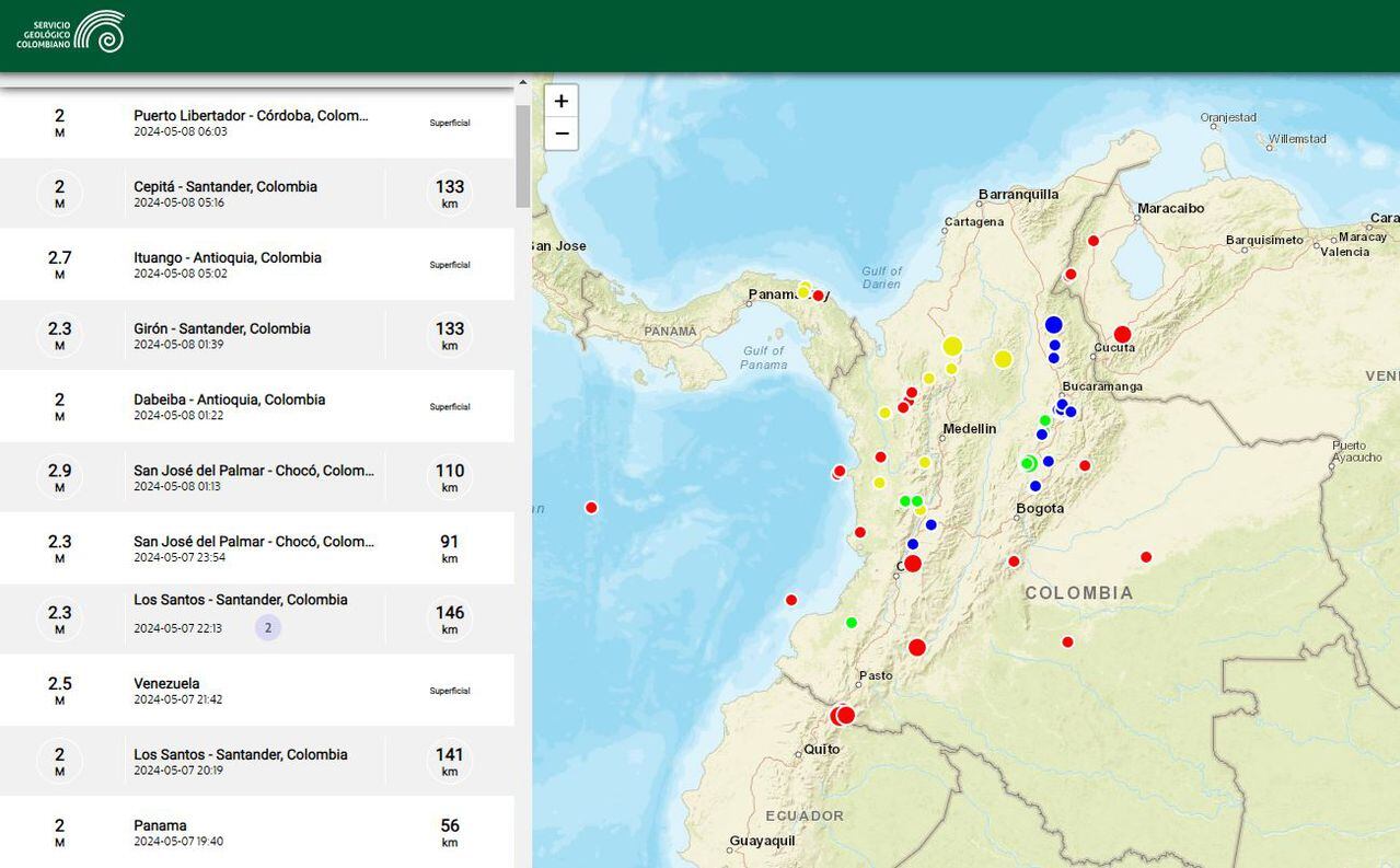 La región del Pacífico y Santander son las zonas del territorio colombiano con mayor probabilidad de registrar actividad sísmica.