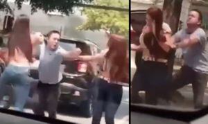 En Cali, un sujeto agredió a dos mujeres en plena vía pública.