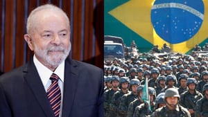 Lula Da Silva ha manifestado la complicidad militar que hubo en el asalto a Brasilia. Foto: AFP.