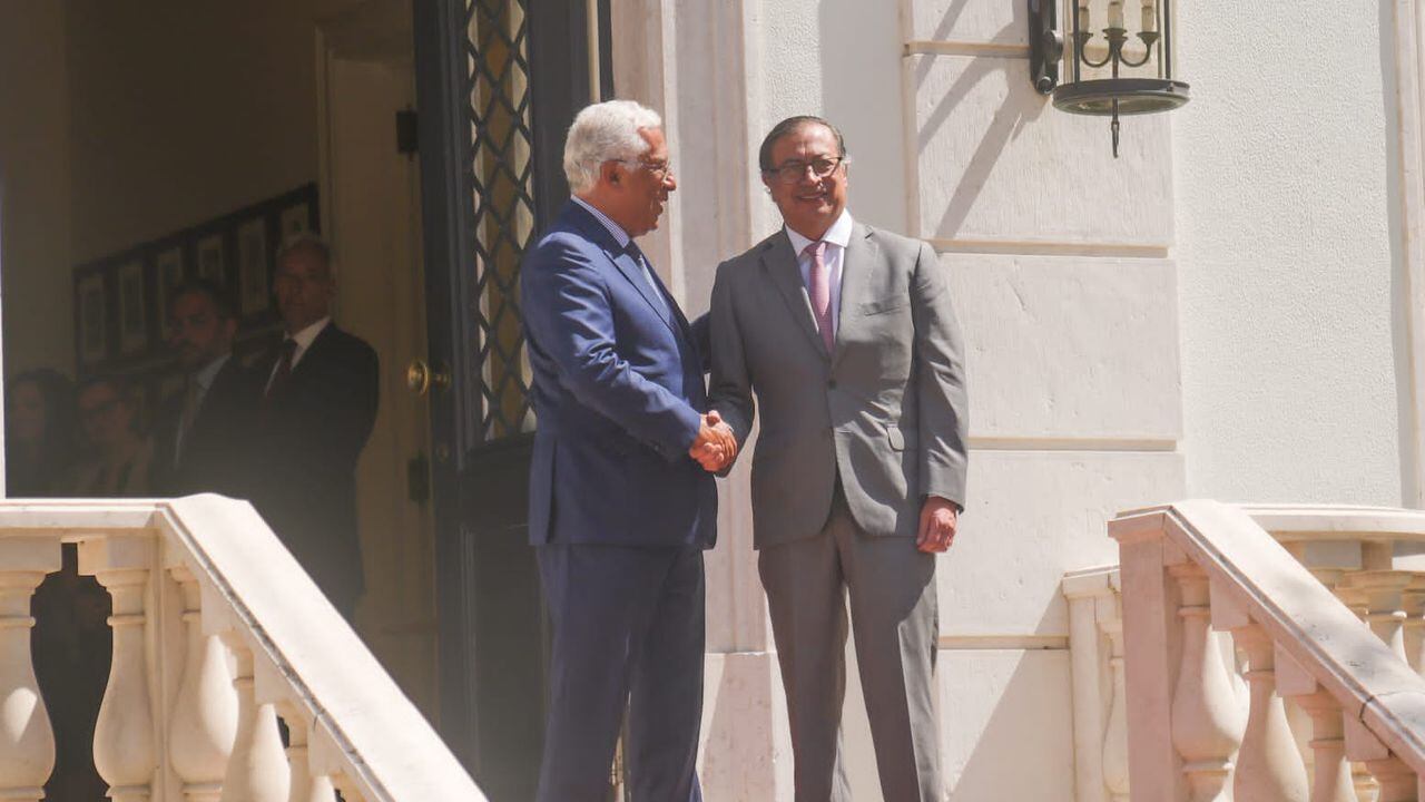 El presidente Gustavo Petro junto con el Primer Ministro de Portugal, Antonio Costa.