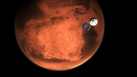 Rover Perseverance  en Marte.