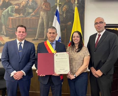 Reconocimiento Embajada de Israel - Concejo de Bogotá