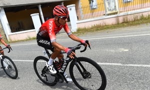 L'ISLE JOURDAIN, FRANCE - JUNE 16: Nairo Alexander Quintana Rojas of Colombia and Team Team Arkéa - Samsic competes during the 46th La Route d'Occitanie - La Depeche du Midi 2022 - Stage 1 a 174,4km stage from Séméac to L'Isle Jourdain / #RDO2022 / on June 16, 2022 in L'Isle Jourdain, France. (Photo by Dario Belingheri/Getty Images)