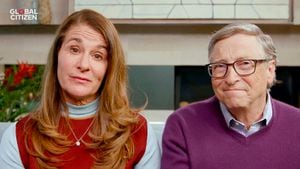 UNSPECIFIED LOCATION - APRIL 18: In this screengrab, (L-R) Melinda Gates and Bill Gates speak during "One World: Together At Home" presented by Global Citizen on April, 18, 2020. The global broadcast and digital special was held to support frontline healthcare workers and the COVID-19 Solidarity Response Fund for the World Health Organization, powered by the UN Foundation. (Photo by Getty Images/Getty Images for Global Citizen )