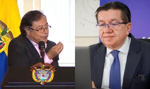 Presidente Gustavo Petro y el exministro de Salud Fernando Ruiz